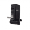 Borg BL3400ECP mechanical gate lock with keypad and free turn lever handle with 65-80mm latch - black finish with reset function