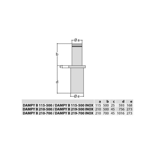 DAMPYB500x115 - Manual Gas Bollard extremely quick and simple operation