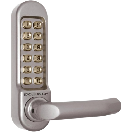 BL5009 - Keypad With Round Bar Handle, Inside Handle, 60mm Backset Mortice Nightlatch