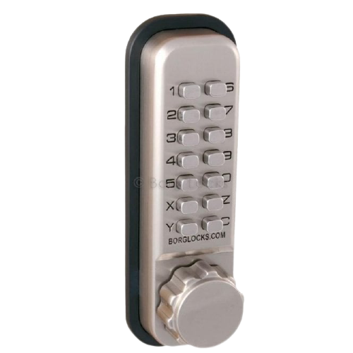 BL2501 - Codestar Knurled knob keypad, inside paddle handle, optional holdback, 60mm latch