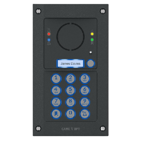 Flush mount Vandal Resistant 1 button intercom kit MTMFVRKGSM1 with keypad
