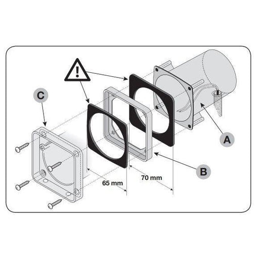 EKA02 - Finishing kit for EDSI, EDSIB, EKSI, EKSIEU installation