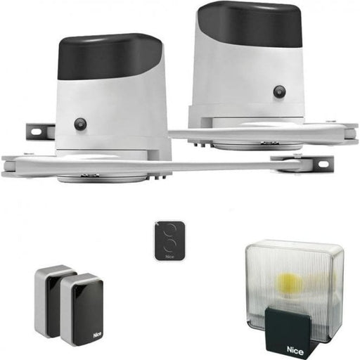 HOPPKCE - HOPPKIT Kit for automation of swing gates with leaves up to 2.4 m, 24 Vdc, externally mounted