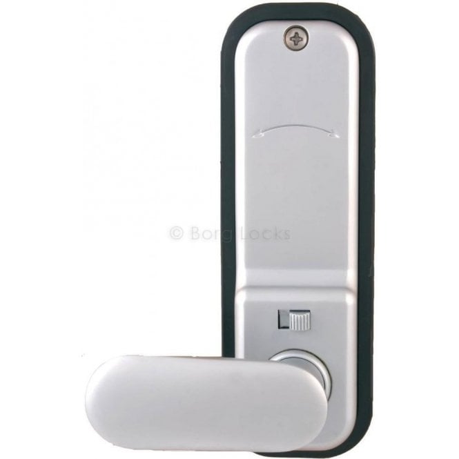 BL2701 - Knurled knob, keypad, key overide, inside paddle handle, optional holdback, 60mm latch