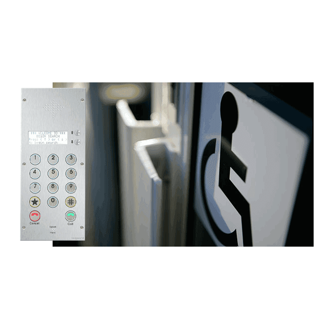 TSDDA50 - Senior Backlit Intercom with Braille Buttons - Up to 1000 Users