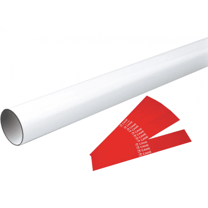 G03002 - White painted tubular aluminium bar 3m