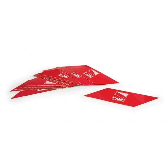 G02809 - Package of 20x red adhesive reflecting strips