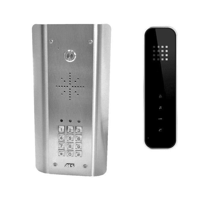 SLIM-HF-ASK Slim Hardwired Audio Architectural Kit (All Stainless) with Keypad - Handsfree