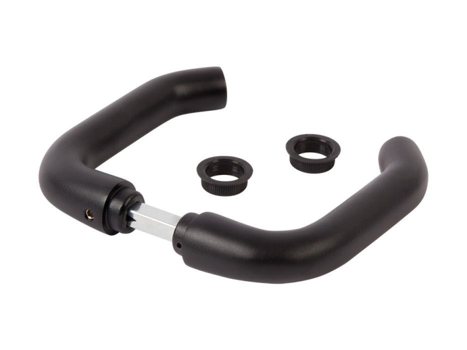 3006B-H - Black anodized aluminium handle pair for insert locks