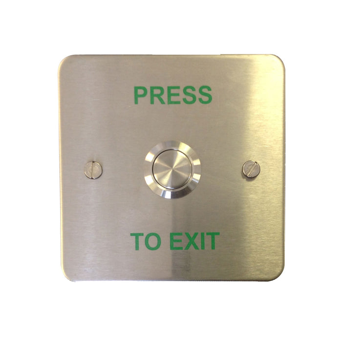 PUSH TO EXIT - Stainless Steel Push to Exit Button