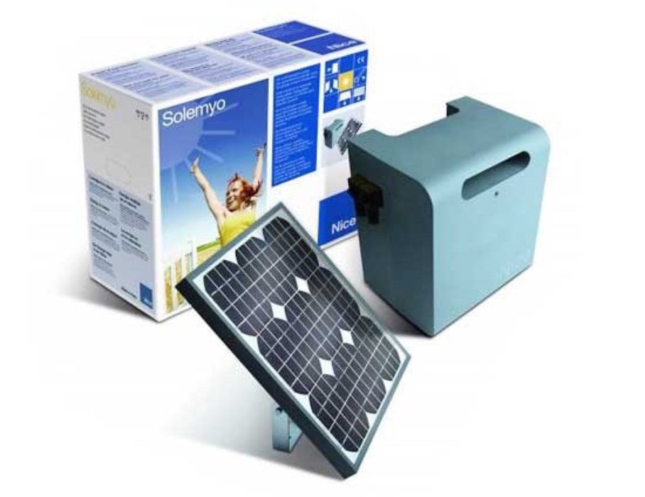 SOLEMYO-KIT | Solar Power Kit for 24V Automation | 15W Panel / 20Ah Battery | 24V