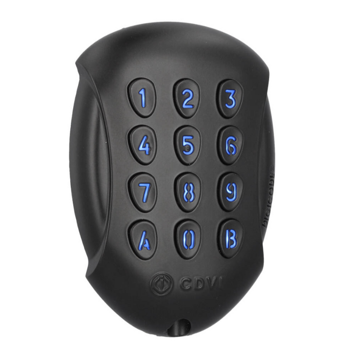 GALEO BLACK - Bluetooth backlit keypad with remote electronics, black matte