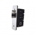 Borg BL5402ECP mechanical gate lock with keypad and 28mm latch for internal & external doors - satin chrome finish with flat bar lever handle and code reset function