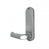 Borg BL5004 mechanical gate lock with keypad and 60x72mm mortice lock for internal & external doors - satin chrome finish with round bar lever handle