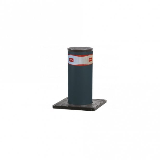 BFT RANCH C Fixed Bollard with LED Light Crown - variable size (600mm/800mm) and cylinder finish (RAL7015/SS)