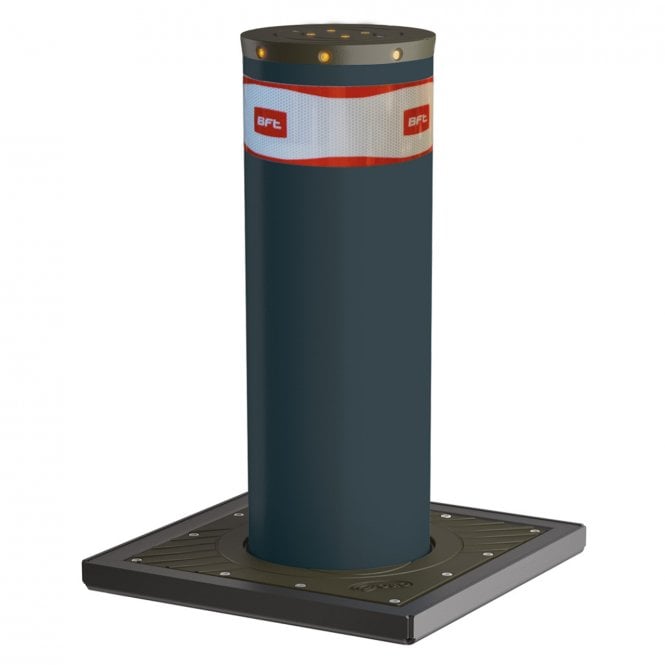 BFT RANCH D Fixed Bollard with LED Light Crown - variable cylinder finish (RAL7015 / Stainless Steel)
