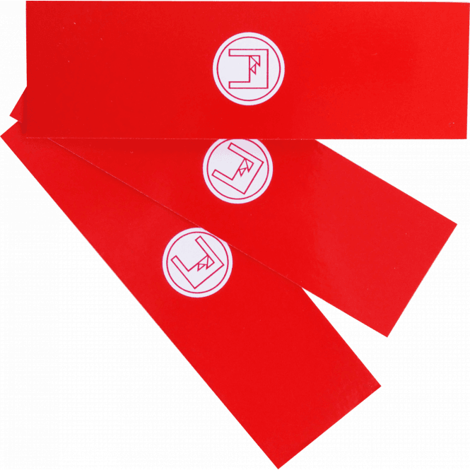 FADINI F/1913L Set of 10 red reflecting beam stickers for BAYT 980