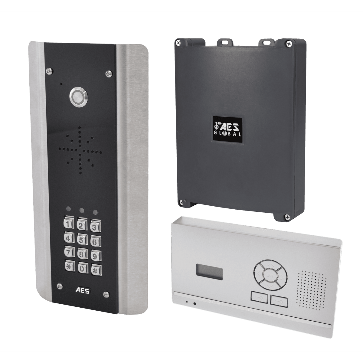 Wireless Digital Intercom with wall mounted audio monitor 603-HF-ABK ...