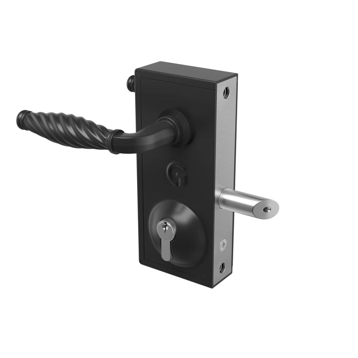 BLD Superlock bolt-on latch deadlock - fits up to 60mm gate frame (plain black or traditional handle)
