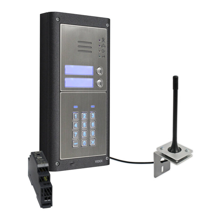 Videx GSM4KCR 4G GSM intercom with backlit keypad matt finish (mounting and stations are optional)