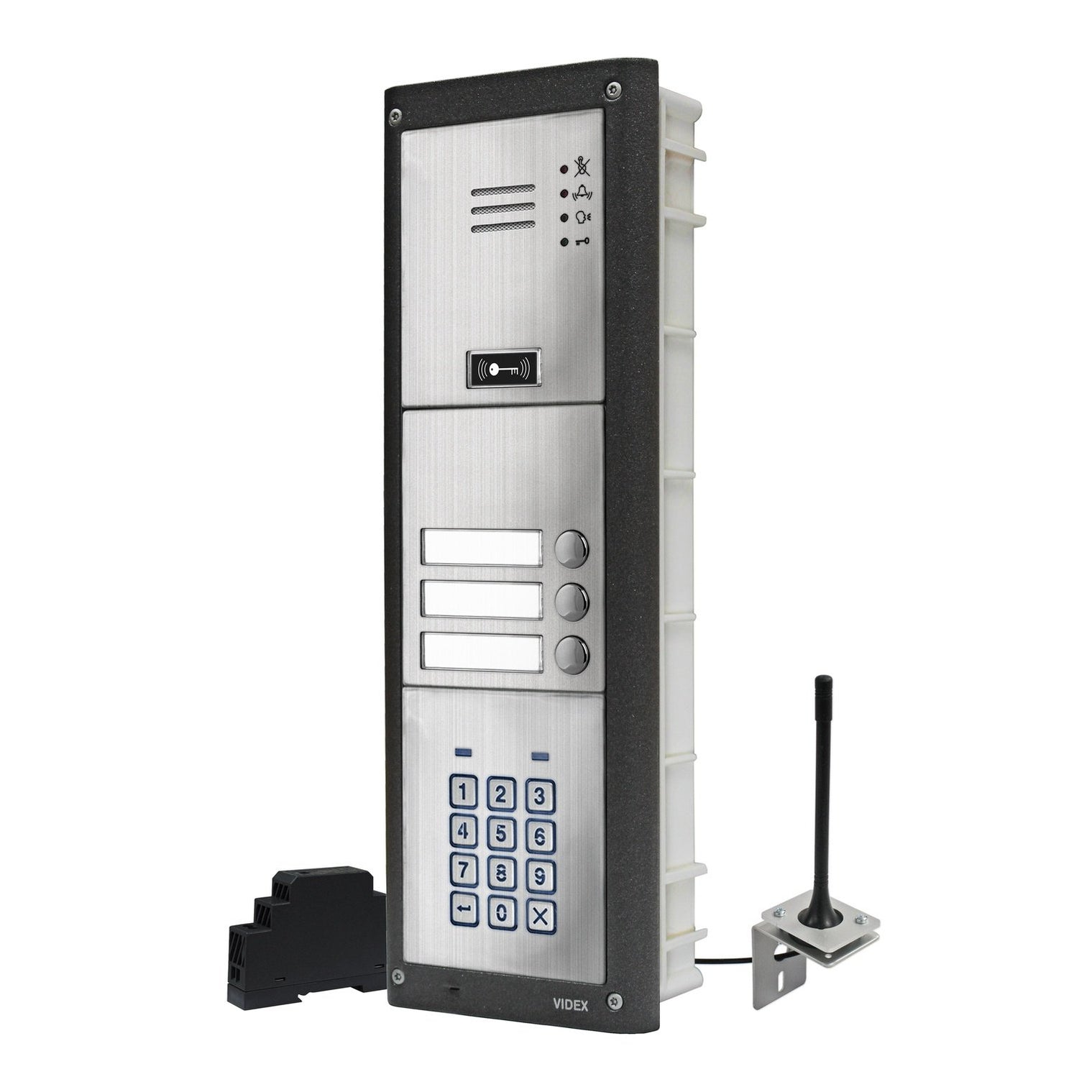 Videx GSM4KCR 4G GSM intercom with backlit keypad matt finish (mountin ...