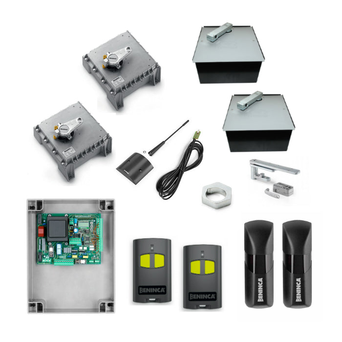 KDU.350NVE - Underground gate automation 230v Heavy duty Electro mechanical operator pair kit