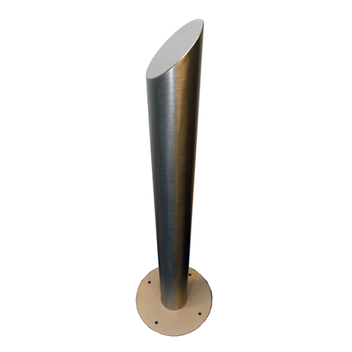 RPSS-100D - Stainless Post / Round with Angled Top