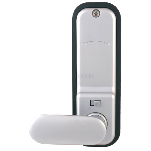 BL2702 - Knurled knob, keypad, key overide, inside paddle, optional holdback, 28mm ali latch