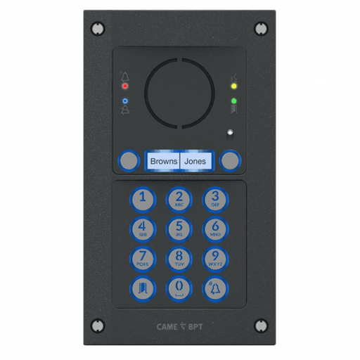 Flush mount Vandal Resistant 2 button audio GSM intercom kit MTMFVRKGSM2D with keypad