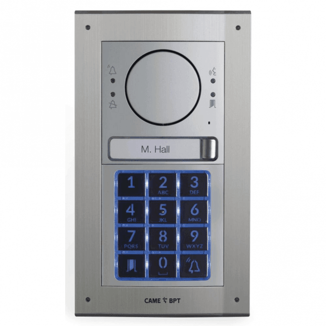 Plastic Intercom Button Flush mount 1 button intercom kit MTMFKGSM1 with keypad — Gate ...