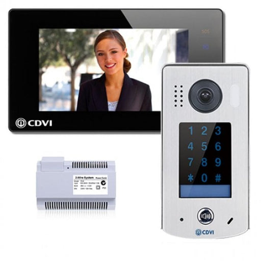 CDV-4796KP-DXB - 1 Way Entry Kit with Keypad and Mobile App, Black