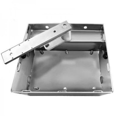 BFABBOXI - Stainless steel foundation box, with built-in mechanical stop on opening