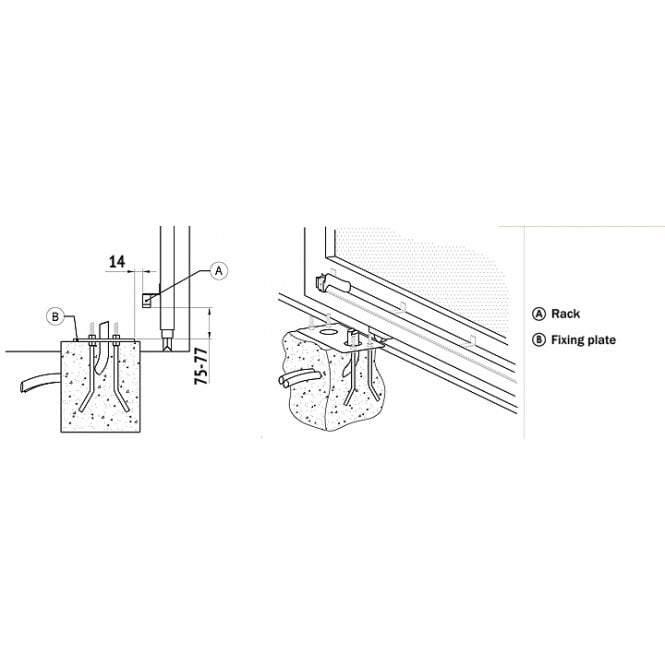 BH30/803 - GEARMOTOR FOR SLIDING GATES - 1000KG MECHANICAL LS - BRUSHLESS