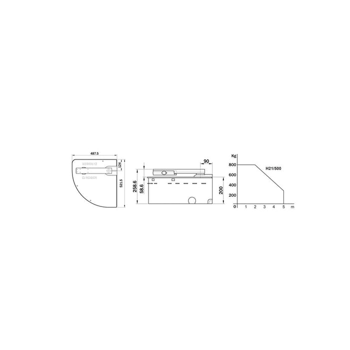 H21/500 - H21/500 Electromechanical underground motor 230V AC